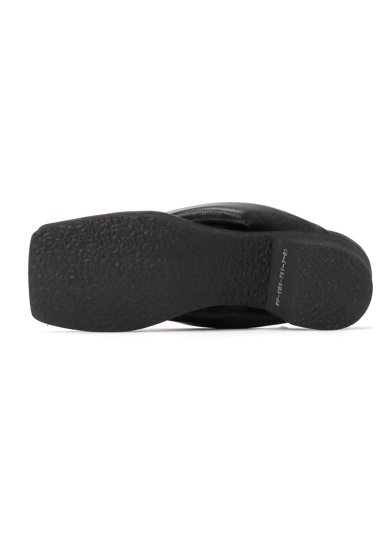 SOFT SMOOTH LEATHER HEEL GETA