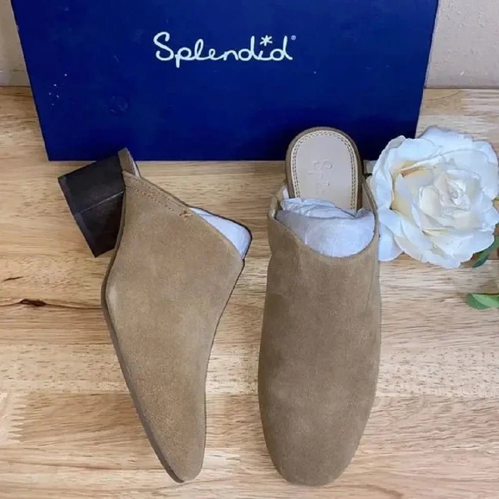 Splendid Lenny Block Heel Mule, Size 7.5 M - Brown