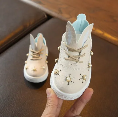 Spring And Autumn Flat Lace Up White Shoes