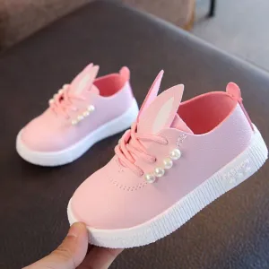 Spring And Autumn Flat Lace Up White Shoes