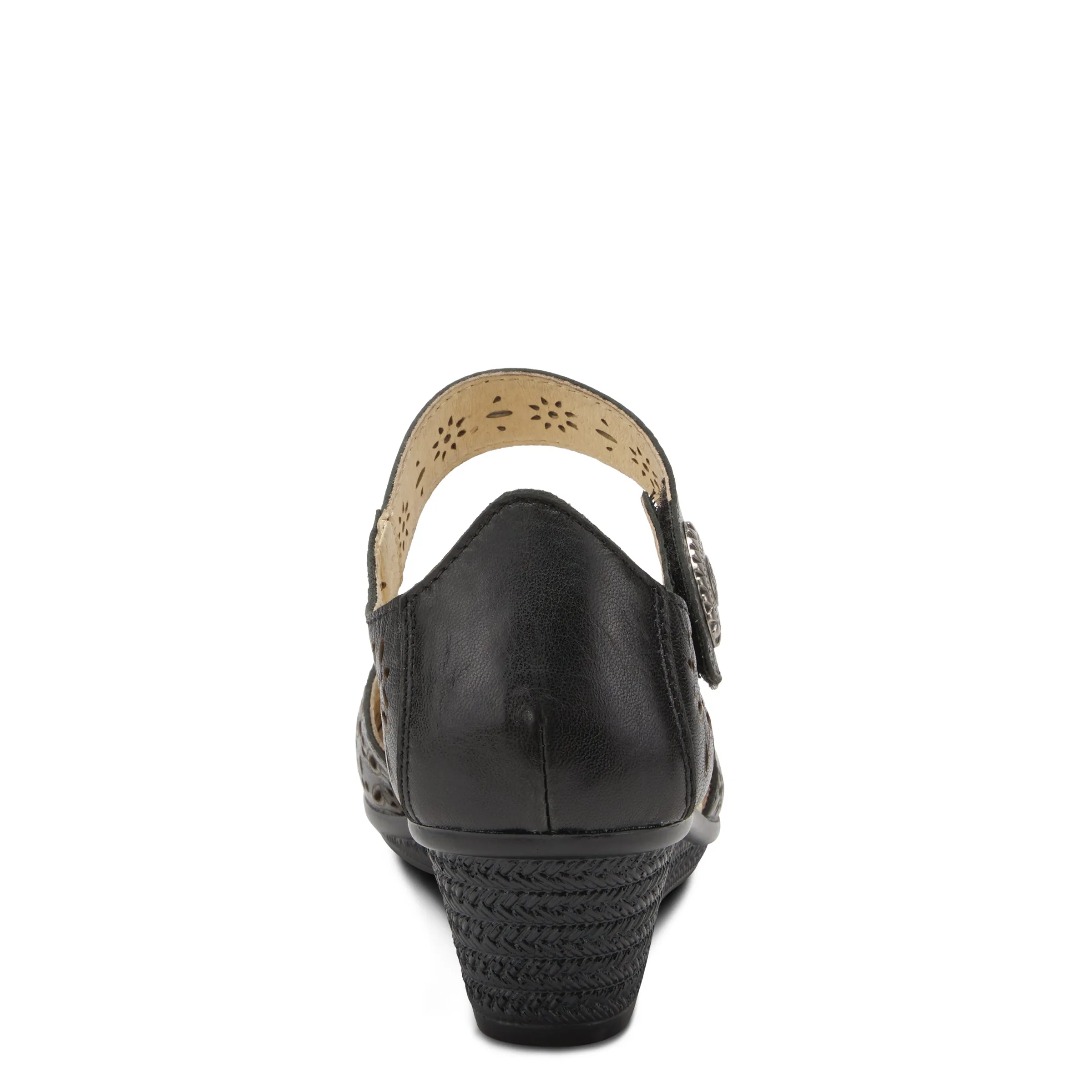 Spring Step Shoes Nougat Mary Jane Women's Leather Wedge Shoe