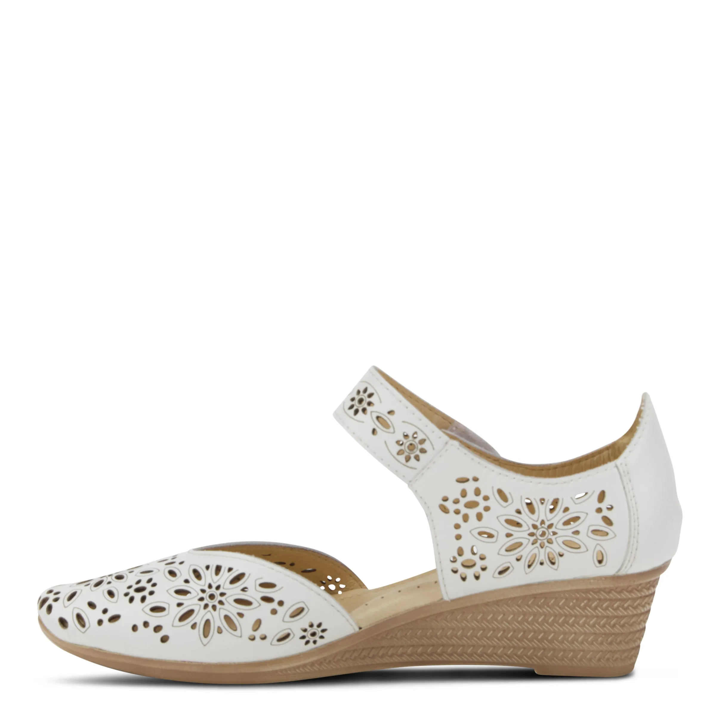 Spring Step Shoes Nougat Mary Jane Women's Leather Wedge Shoe