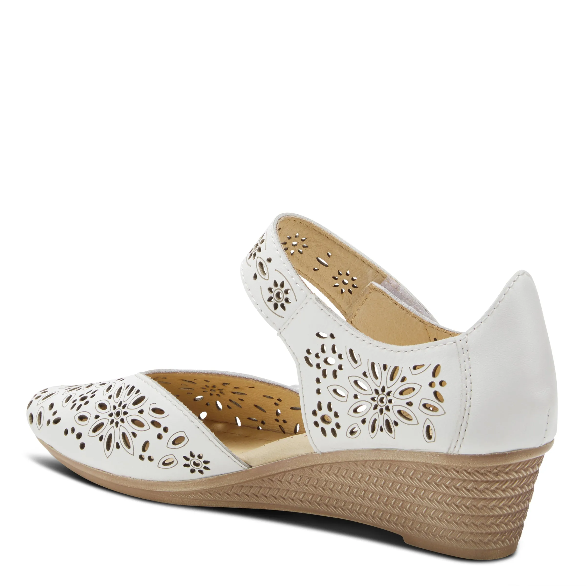 Spring Step Shoes Nougat Mary Jane Women's Leather Wedge Shoe
