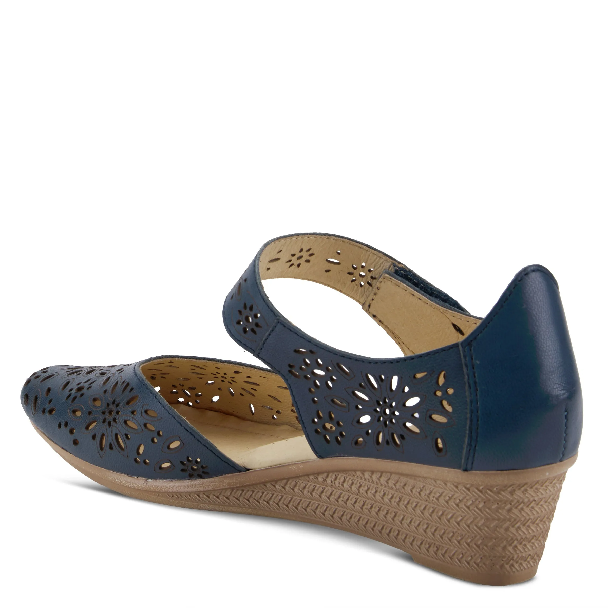 Spring Step Shoes Nougat Mary Jane Women's Leather Wedge Shoe