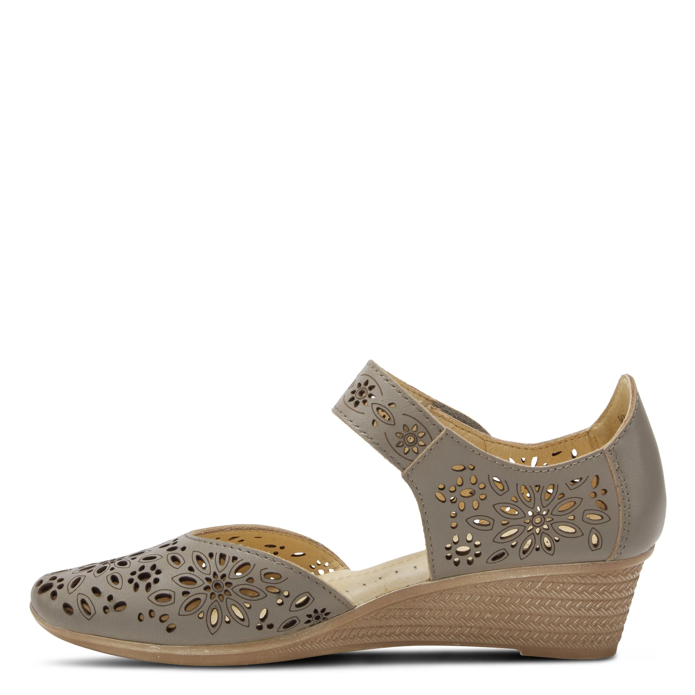 Spring Step Shoes Nougat Mary Jane Women's Leather Wedge Shoe