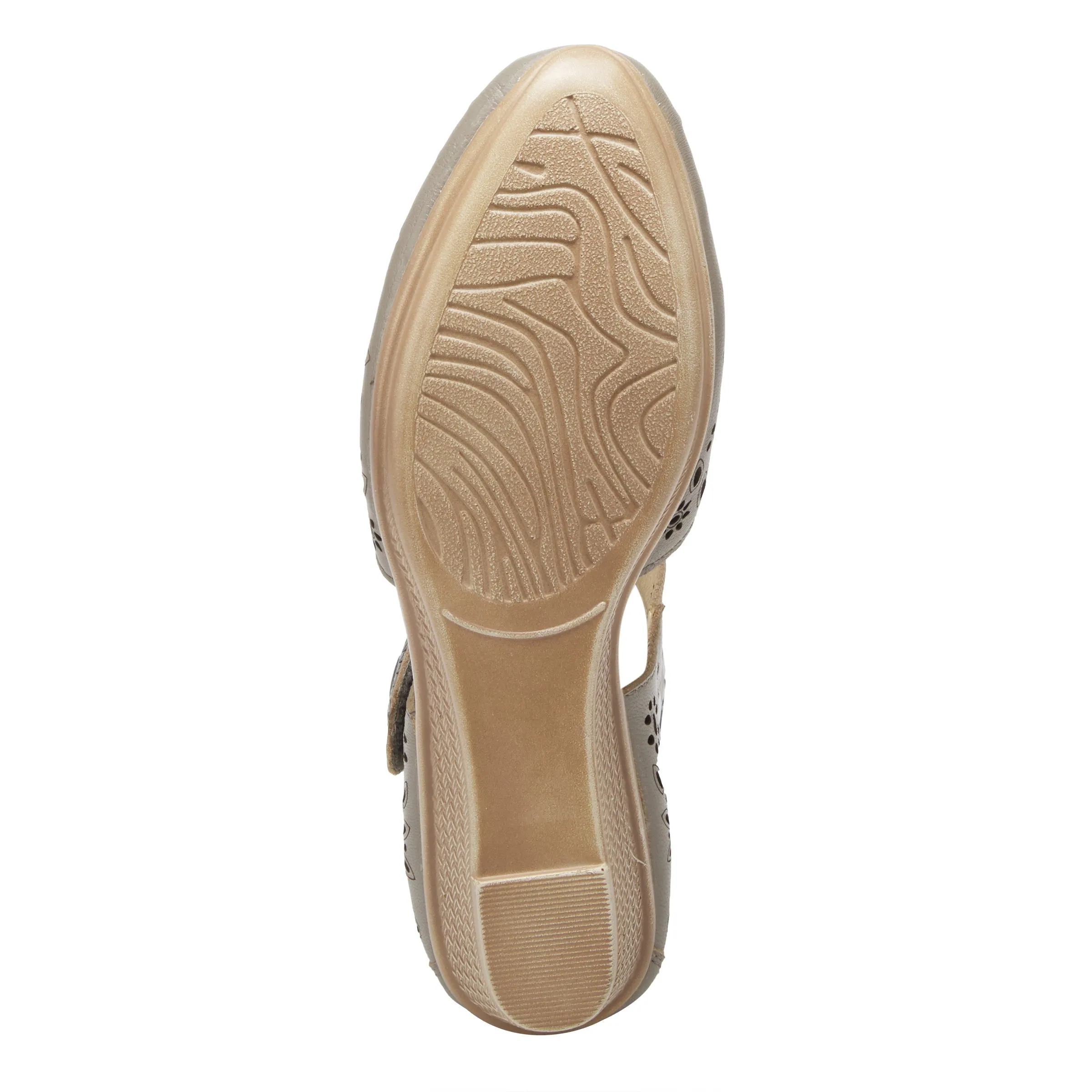 Spring Step Shoes Nougat Mary Jane Women's Leather Wedge Shoe