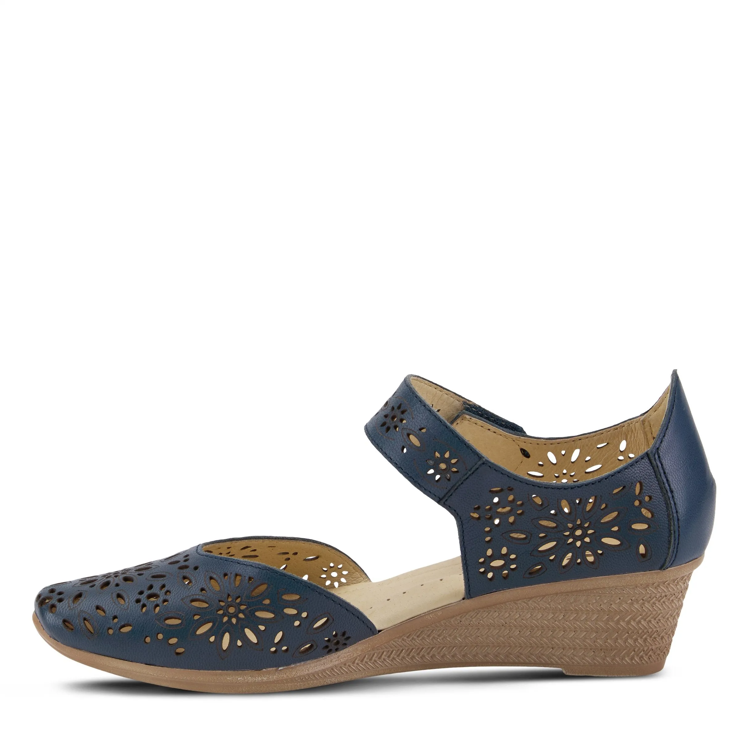 Spring Step Shoes Nougat Mary Jane Women's Leather Wedge Shoe