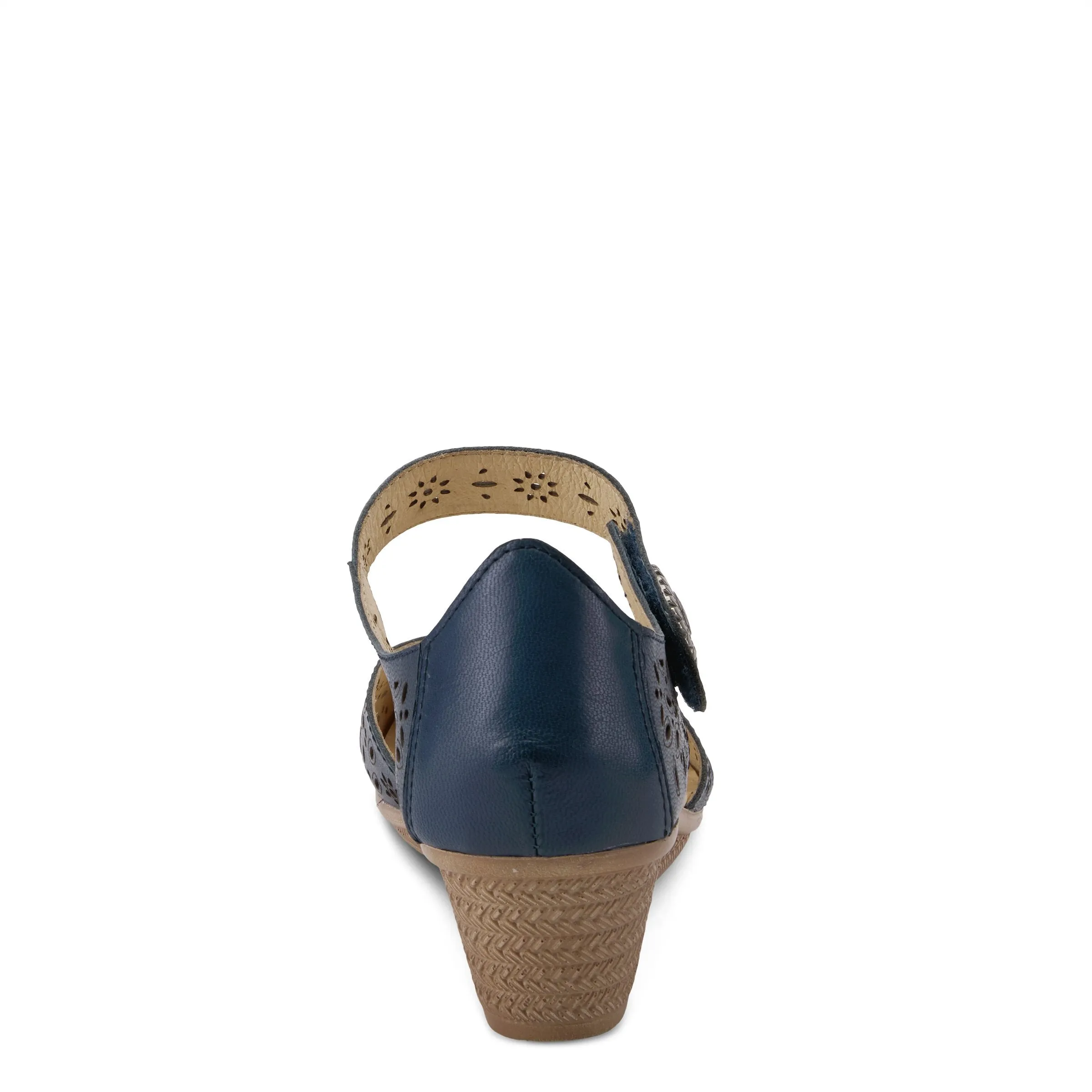 Spring Step Shoes Nougat Mary Jane Women's Leather Wedge Shoe
