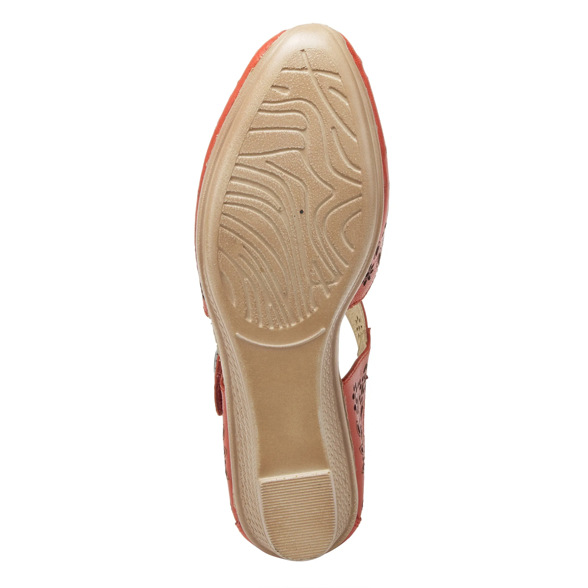 Spring Step Shoes Nougat Mary Jane Women's Leather Wedge Shoe