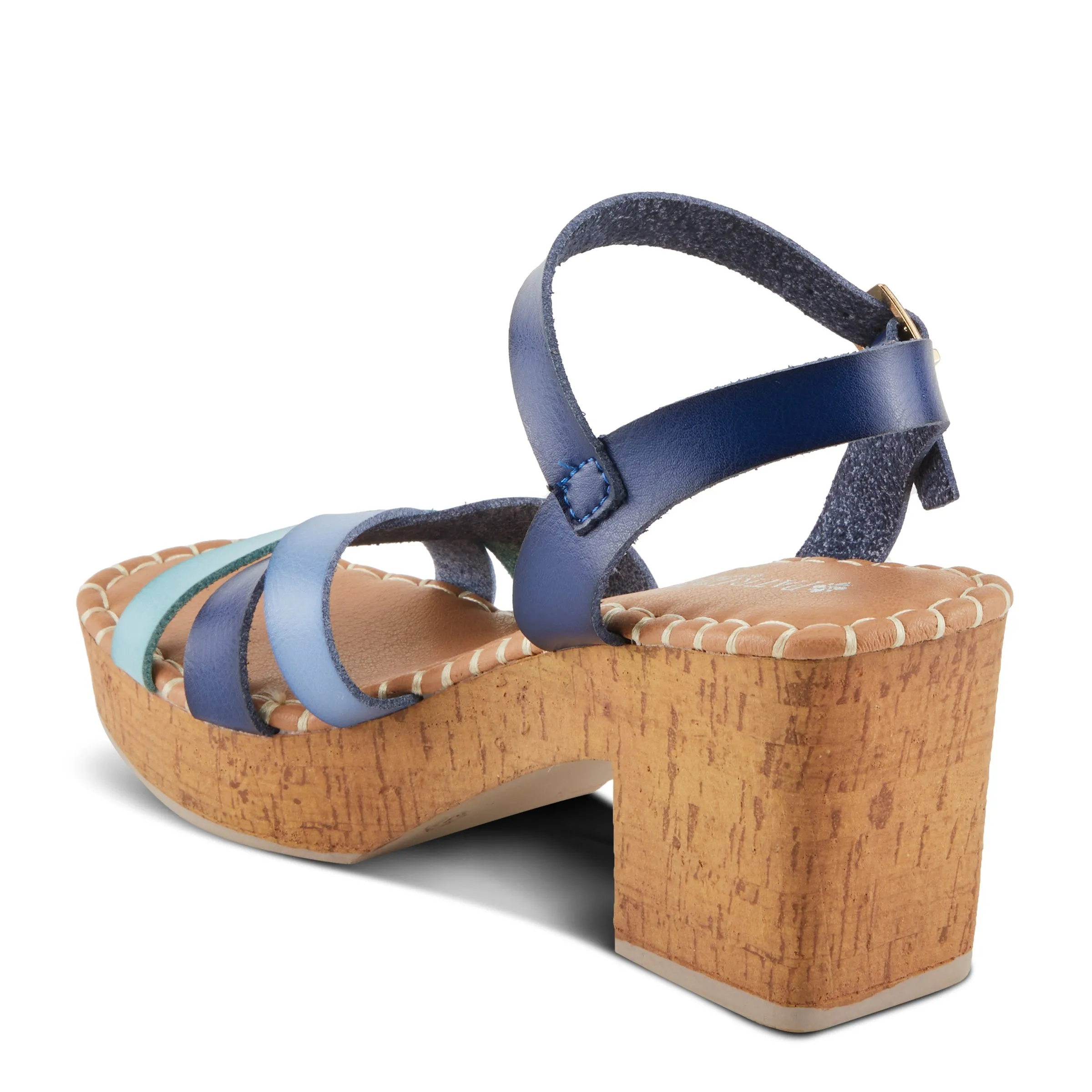 Spring Step Shoes  Patrizia Sandrine Women’s Vegan Leather Cork Platform Sandals