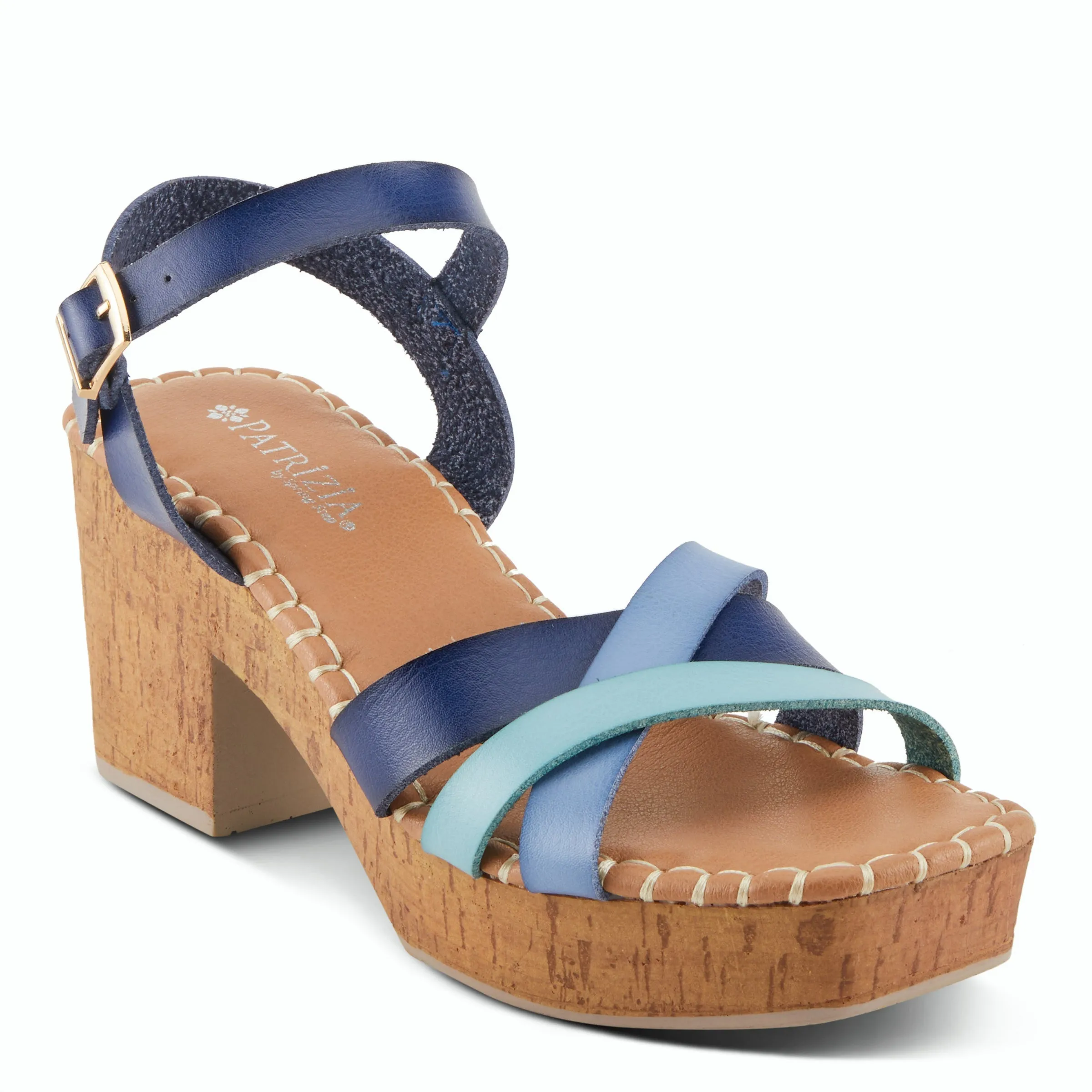 Spring Step Shoes  Patrizia Sandrine Women’s Vegan Leather Cork Platform Sandals