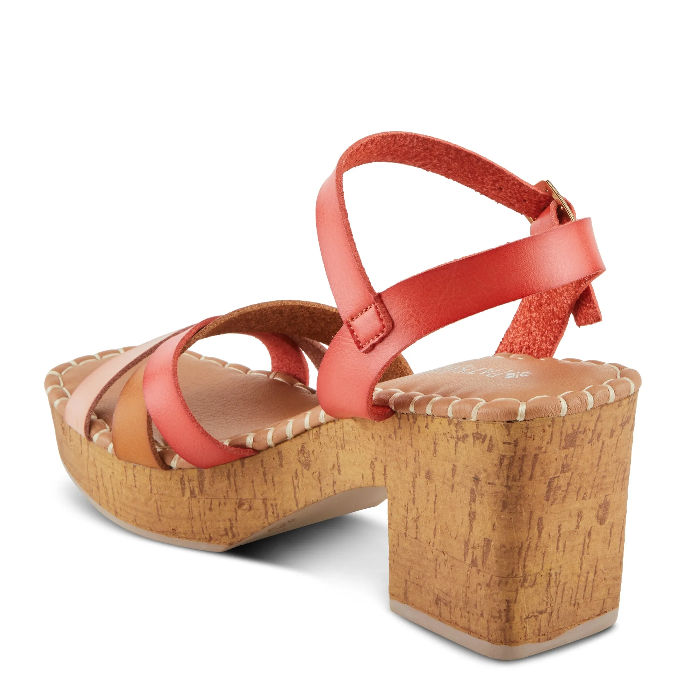 Spring Step Shoes  Patrizia Sandrine Women’s Vegan Leather Cork Platform Sandals