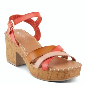 Spring Step Shoes  Patrizia Sandrine Women’s Vegan Leather Cork Platform Sandals