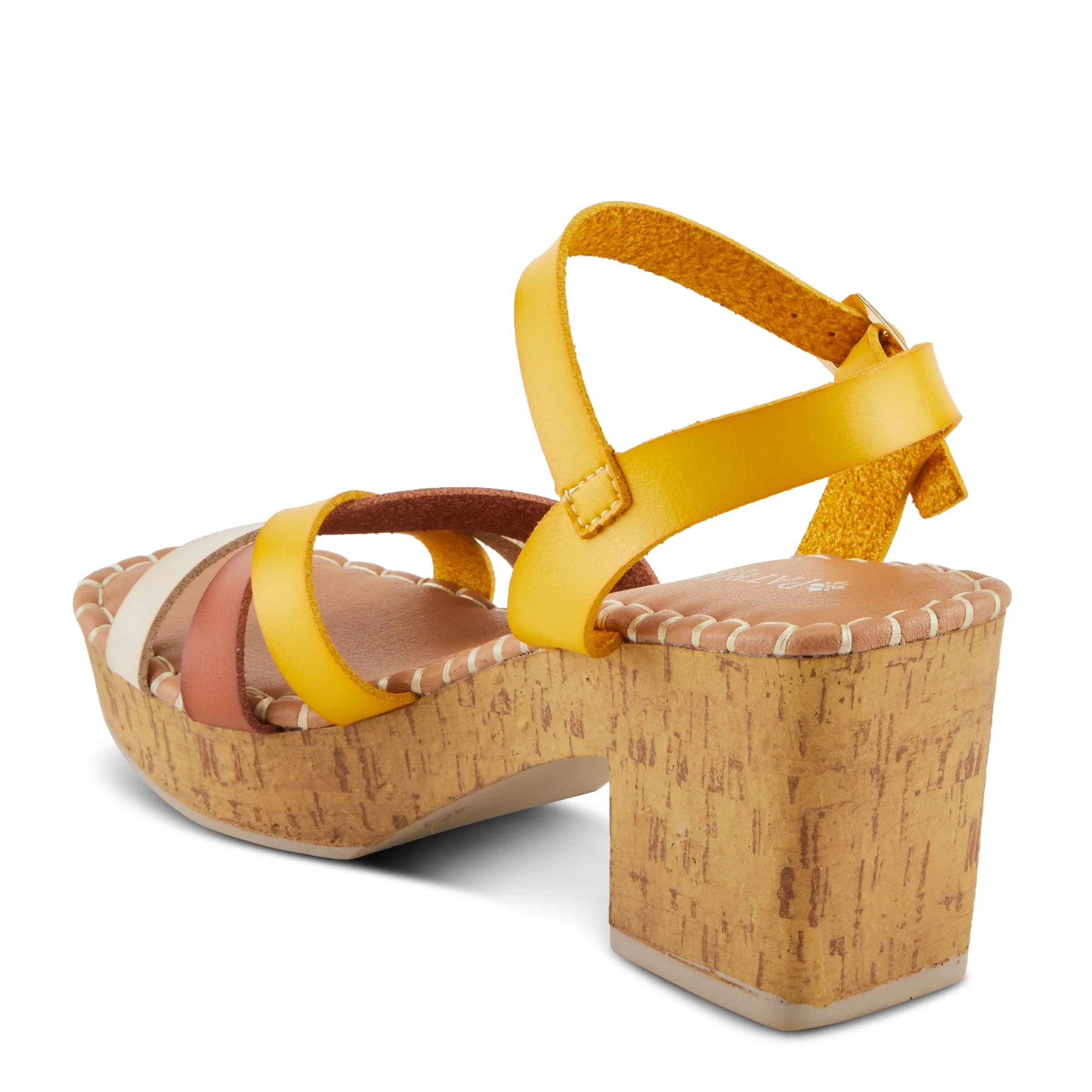 Spring Step Shoes  Patrizia Sandrine Women’s Vegan Leather Cork Platform Sandals