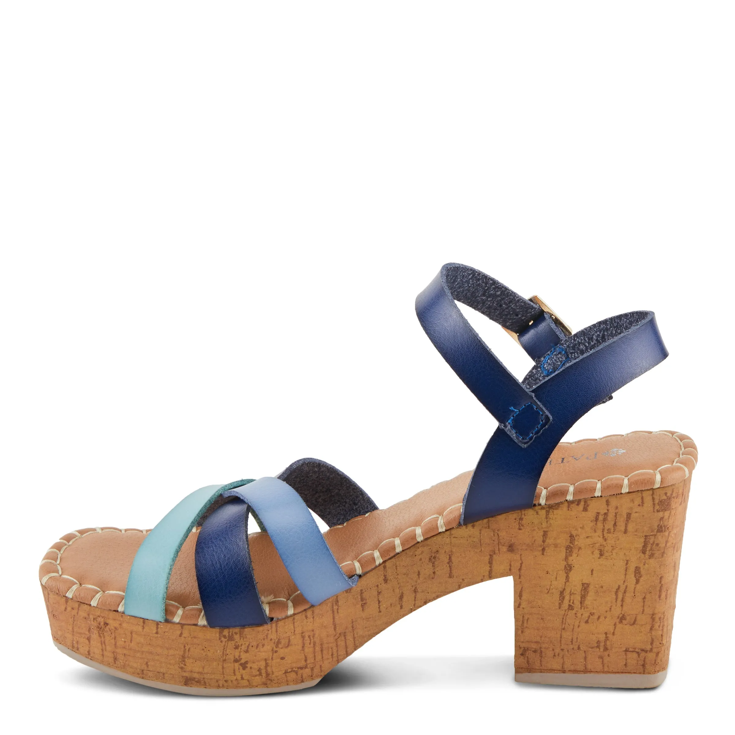 Spring Step Shoes  Patrizia Sandrine Women’s Vegan Leather Cork Platform Sandals
