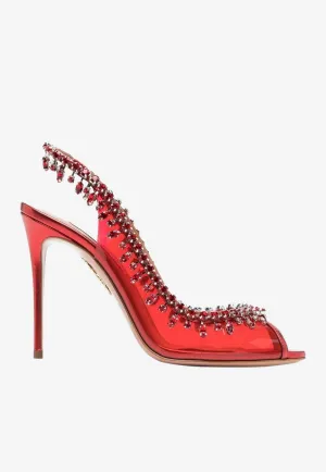 Temptation 105 Crystal-Embellished Sandals
