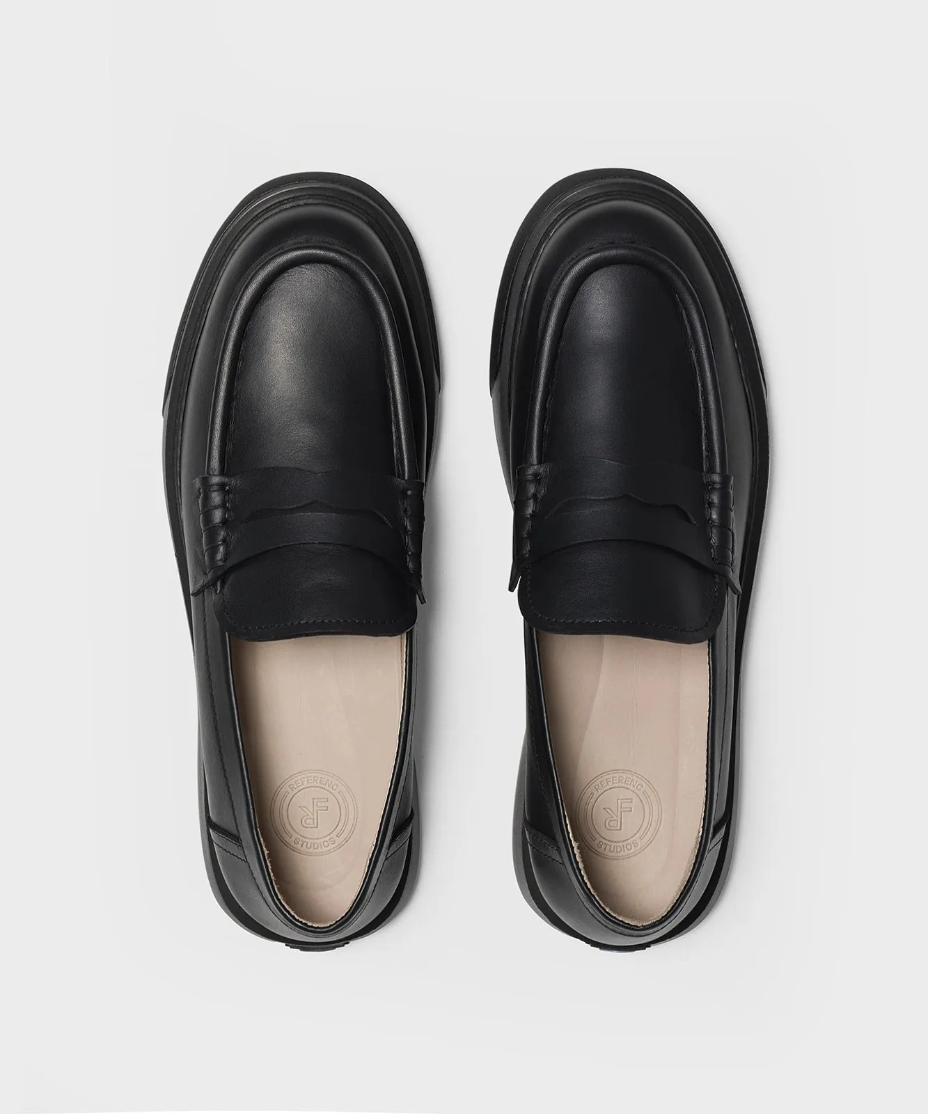 The Loafer All Black Calf leather