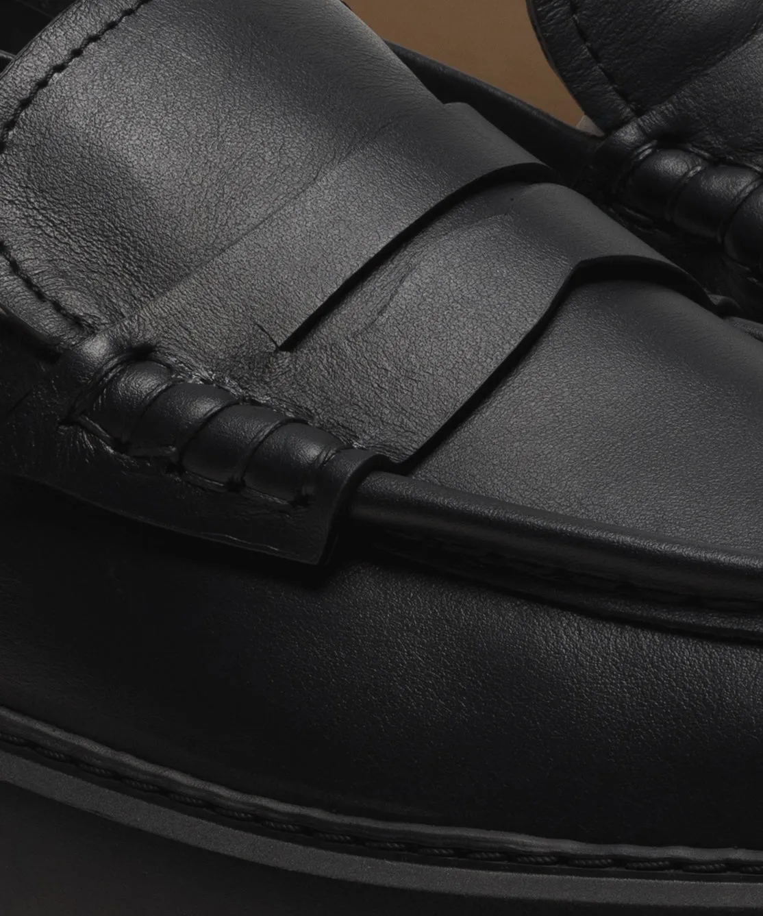 The Loafer All Black Calf leather