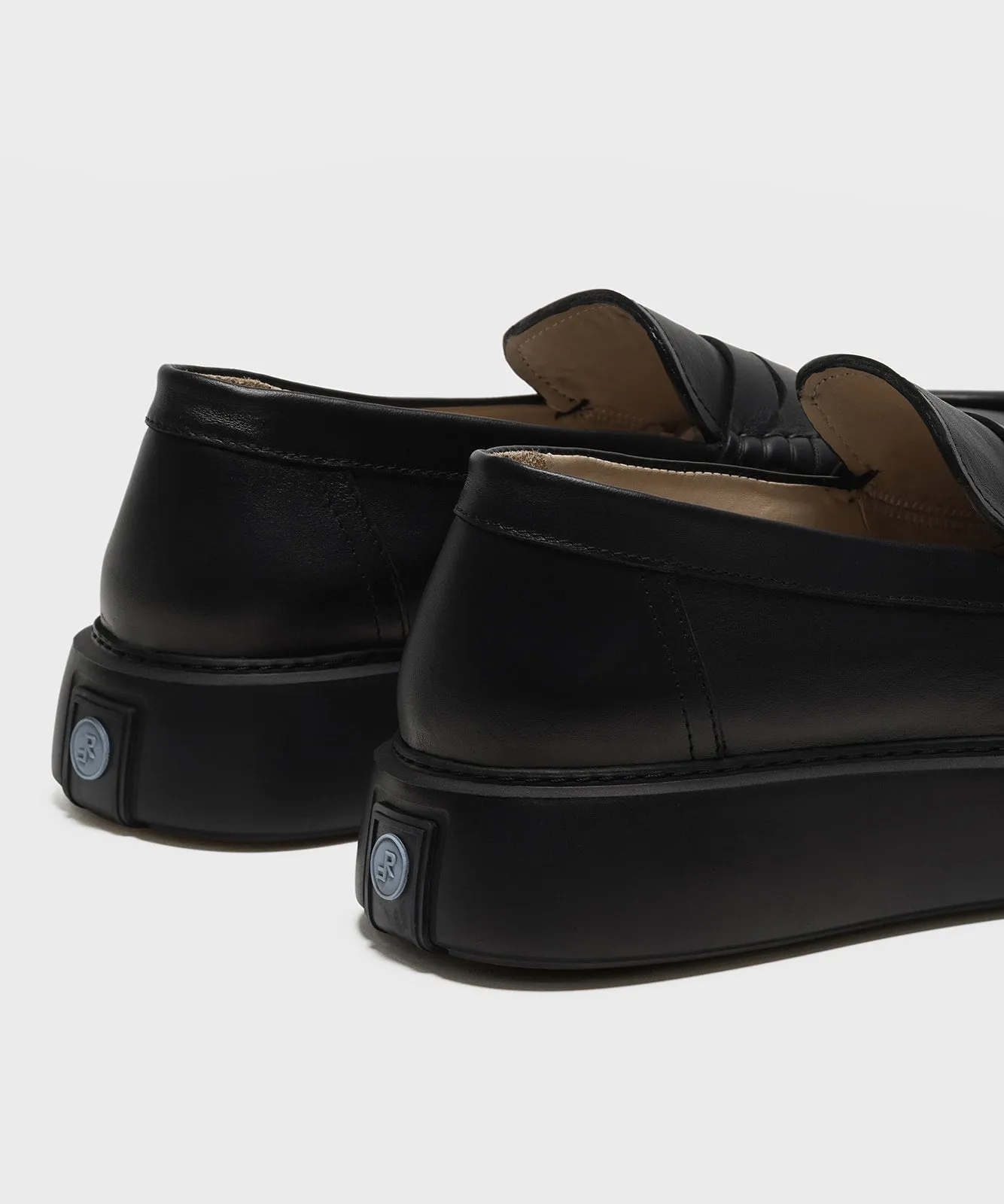 The Loafer All Black Calf leather