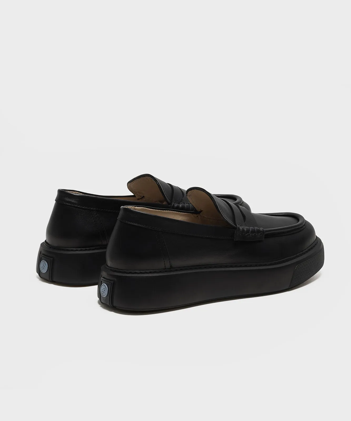 The Loafer All Black Calf leather