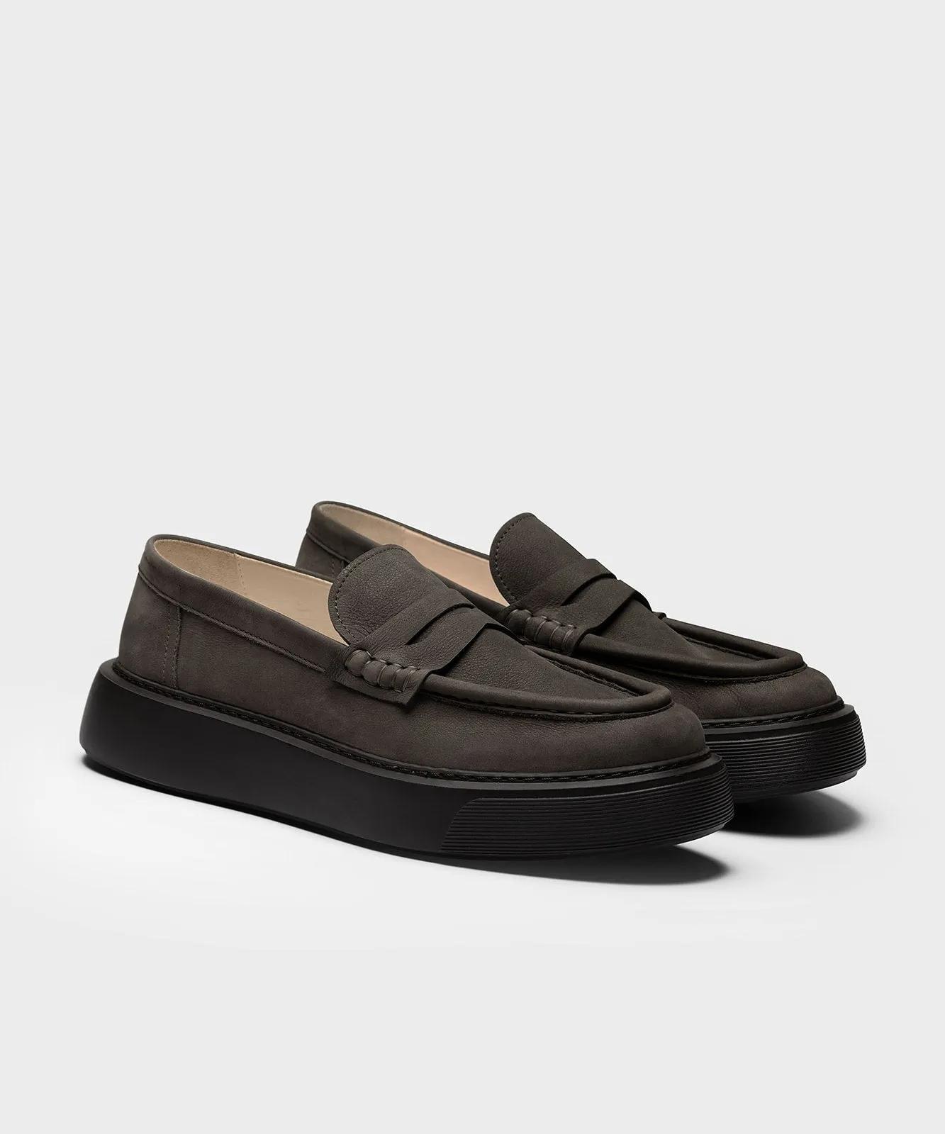 The Loafer Tonal Taupe Nubuck