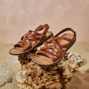TIGER MAHOGANY SANDALS