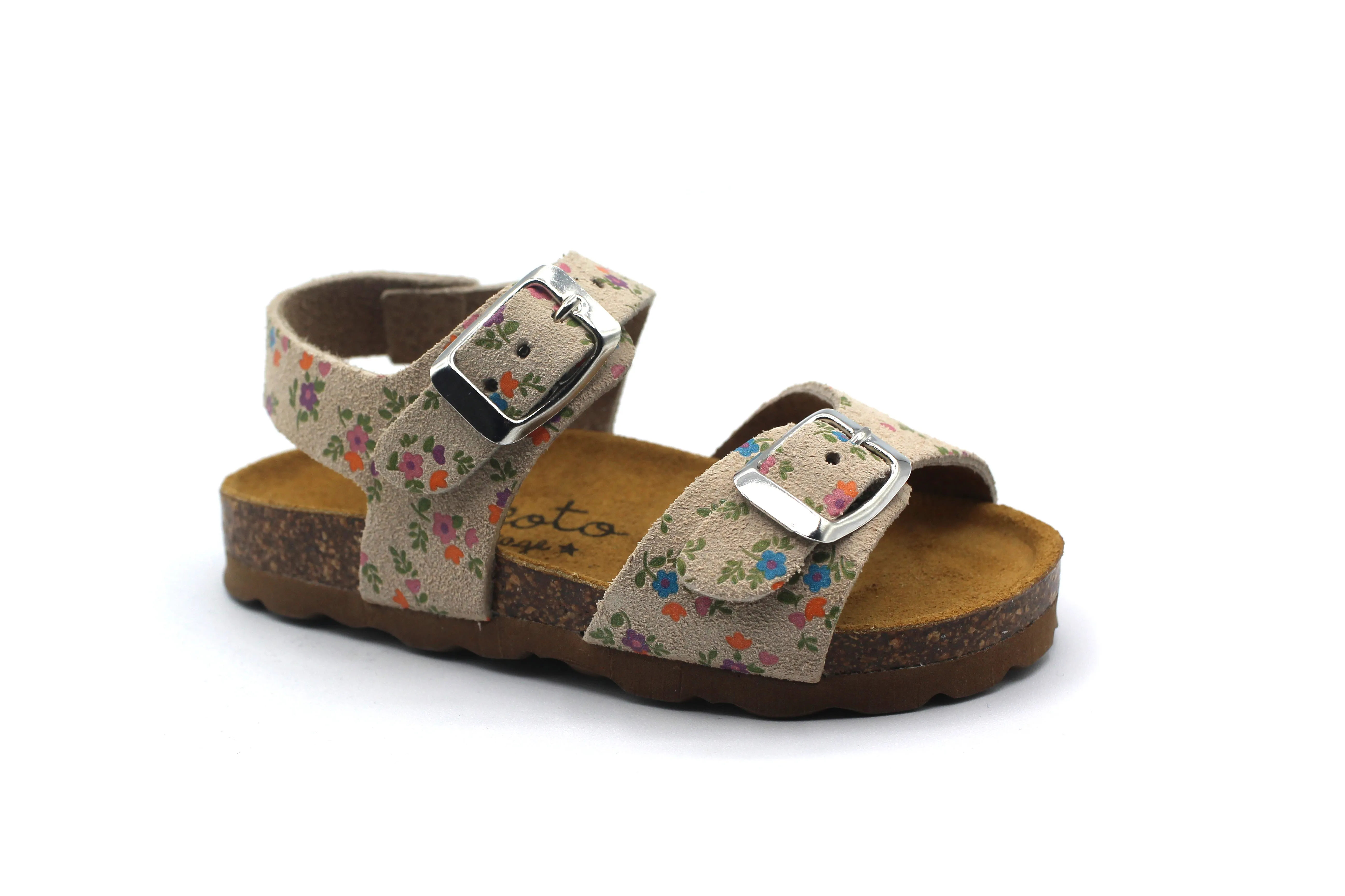 Tocoto Vintage Off White Two Buckle Sandal
