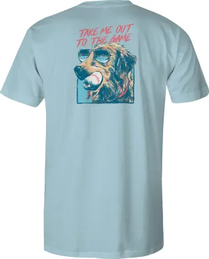 Toddler Short Sleeve Tee -  Catcher  - Sky Blue