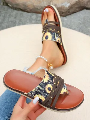 Toe Post Flats Sandals