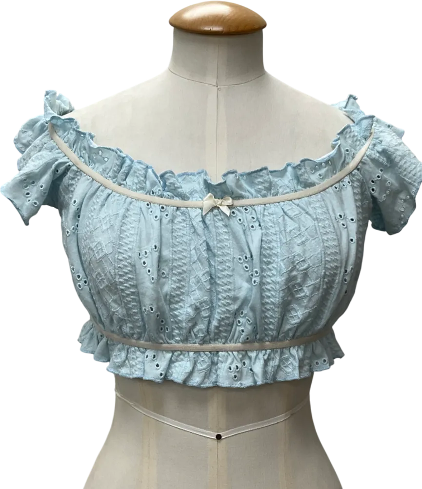 Urban Outfitters Kimchi Blue Mini Milk Off-the-shoulder Top UK M