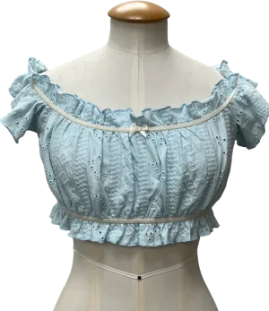 Urban Outfitters Kimchi Blue Mini Milk Off-the-shoulder Top UK M