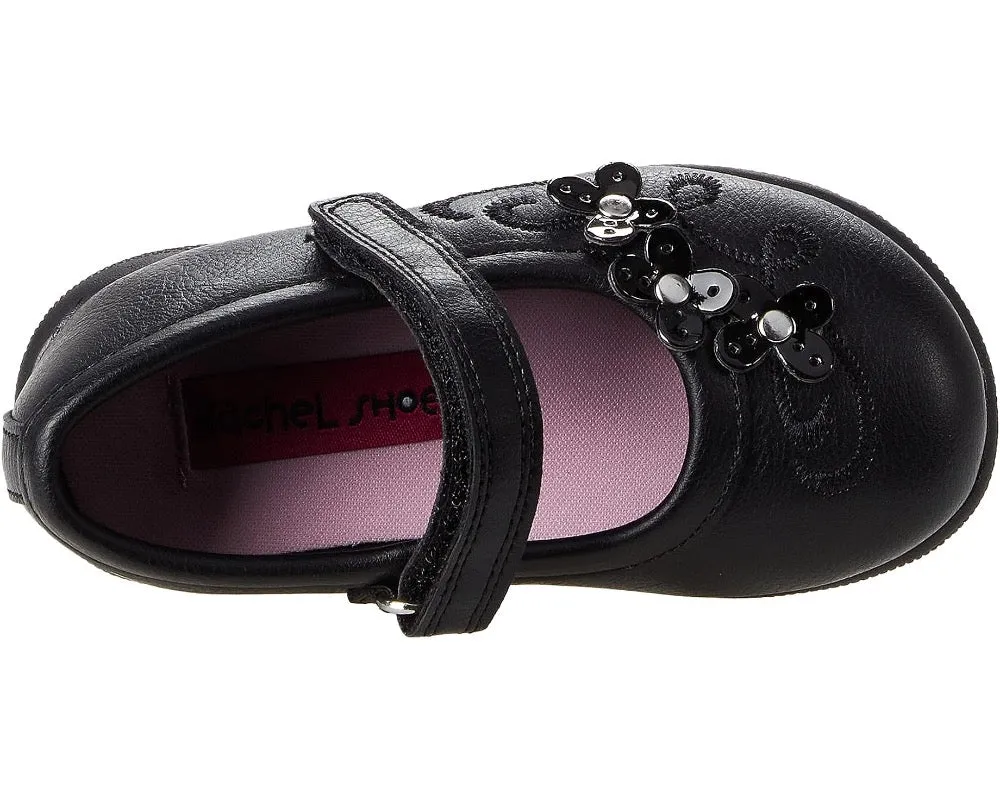 Valencia Imports (Rachel Shoes) Toddler Girls Honesty Mary Jane w/ Velcro Strap Black