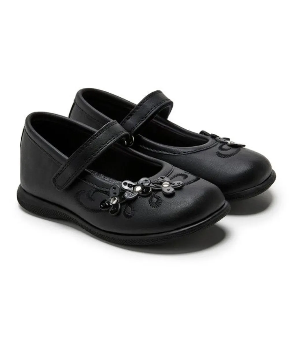 Valencia Imports (Rachel Shoes) Toddler Girls Honesty Mary Jane w/ Velcro Strap Black