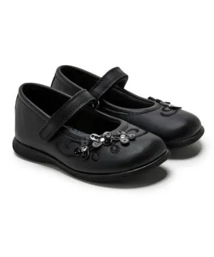 Valencia Imports (Rachel Shoes) Toddler Girls Honesty Mary Jane w/ Velcro Strap Black