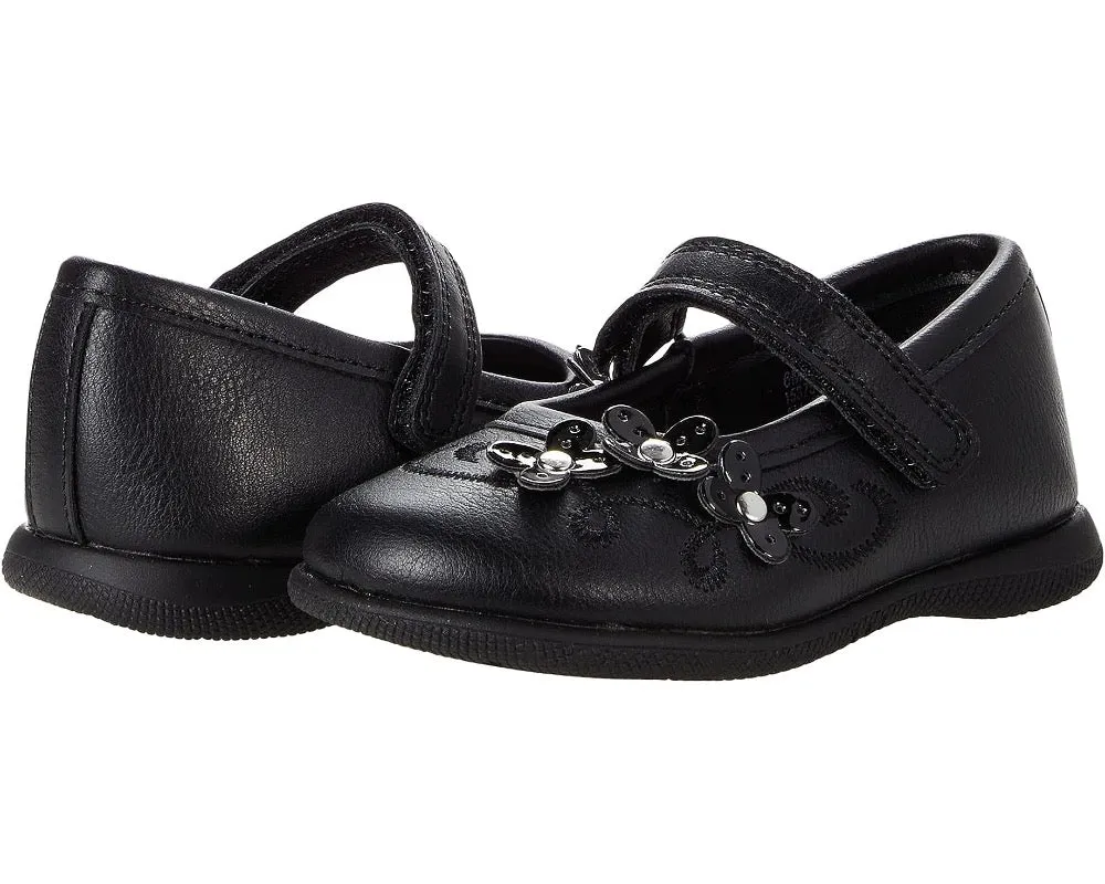 Valencia Imports (Rachel Shoes) Toddler Girls Honesty Mary Jane w/ Velcro Strap Black