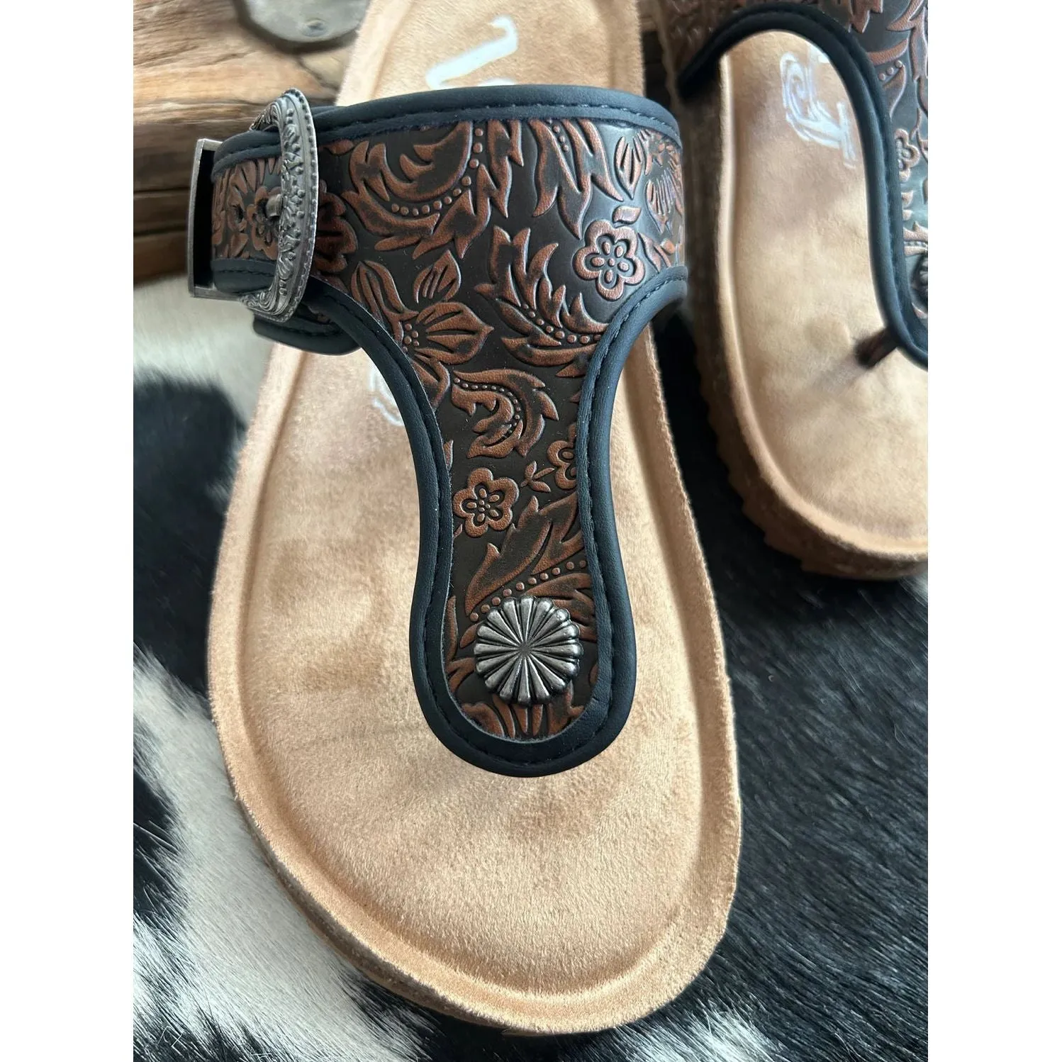 Very-G Texas Black/Chocolate Sandals