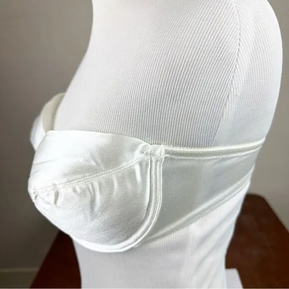 Victorias Secret Vintage 90s Strapless White Push Up 34C