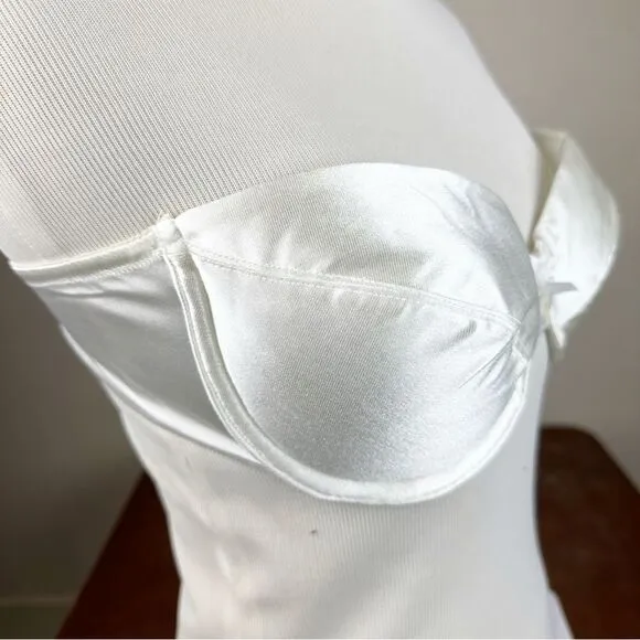 Victorias Secret Vintage 90s Strapless White Push Up 34C