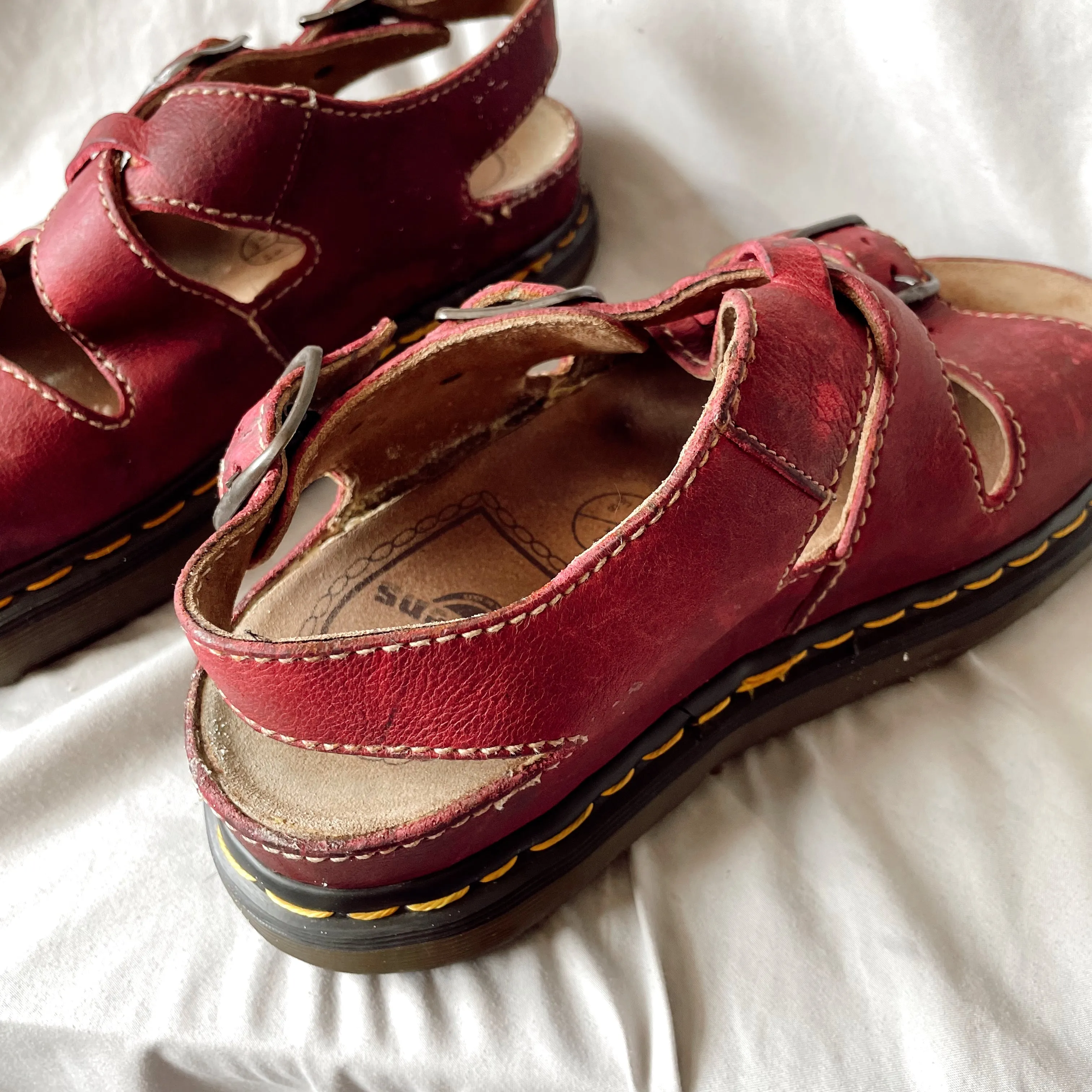 Vintage Burgundy Sandals