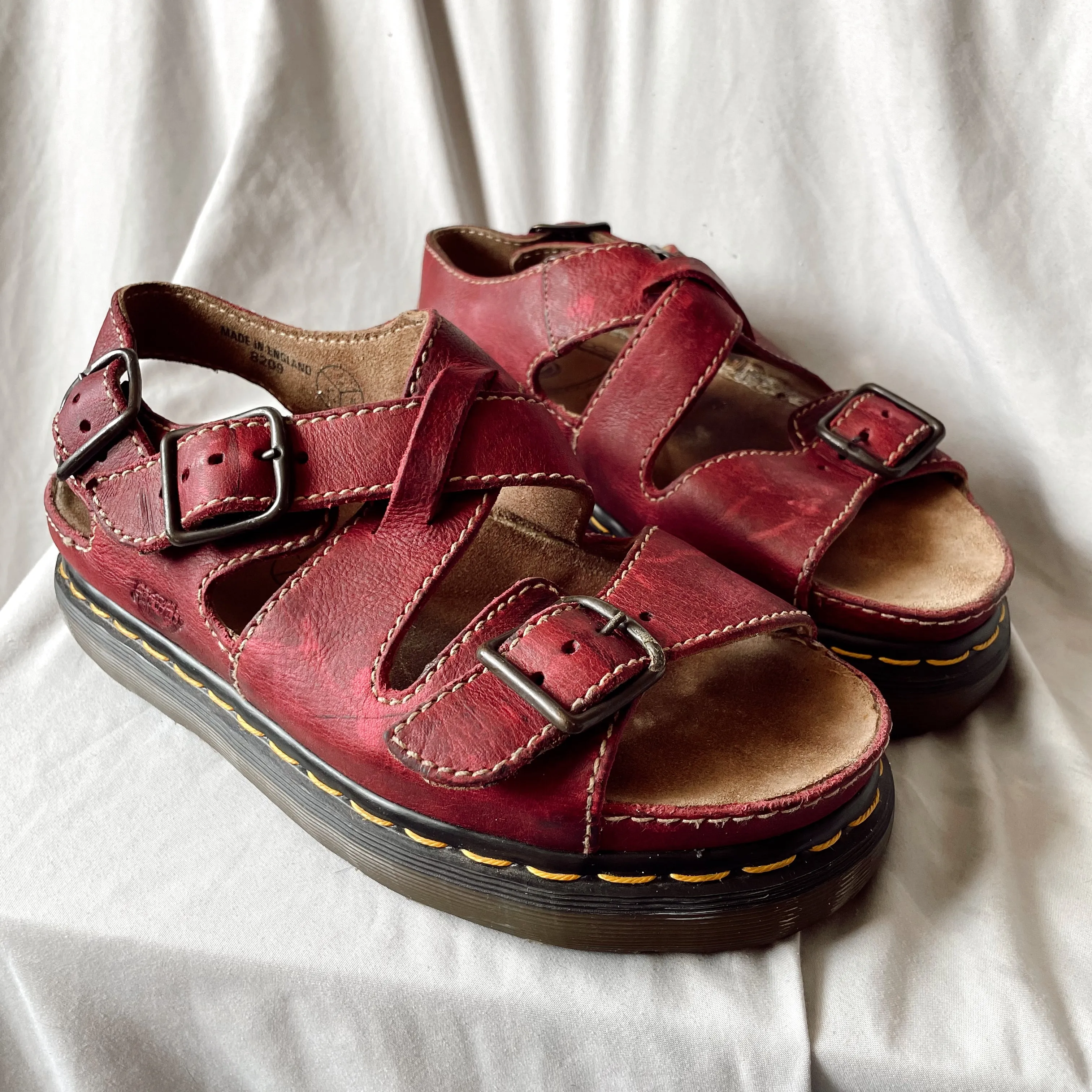 Vintage Burgundy Sandals