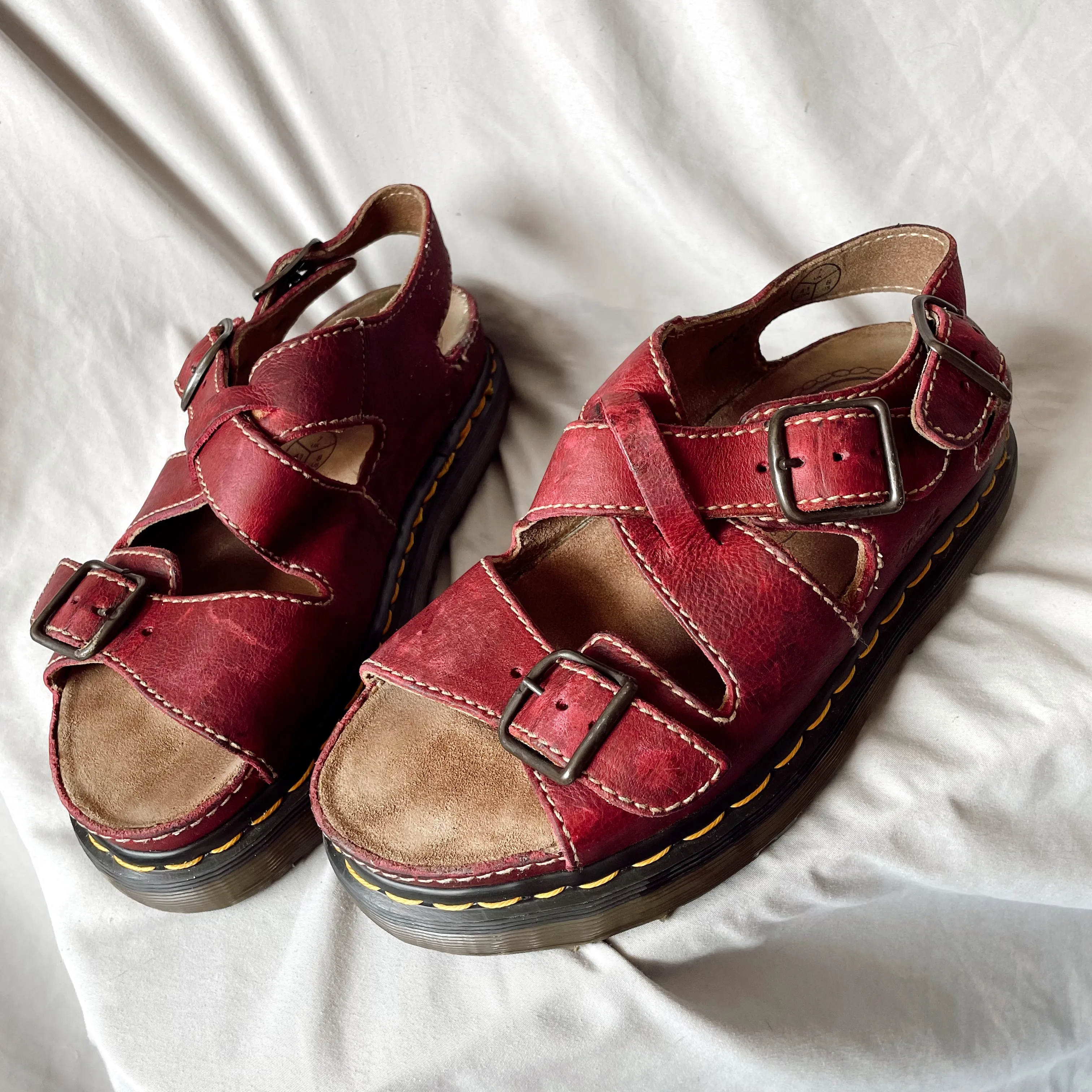 Vintage Burgundy Sandals