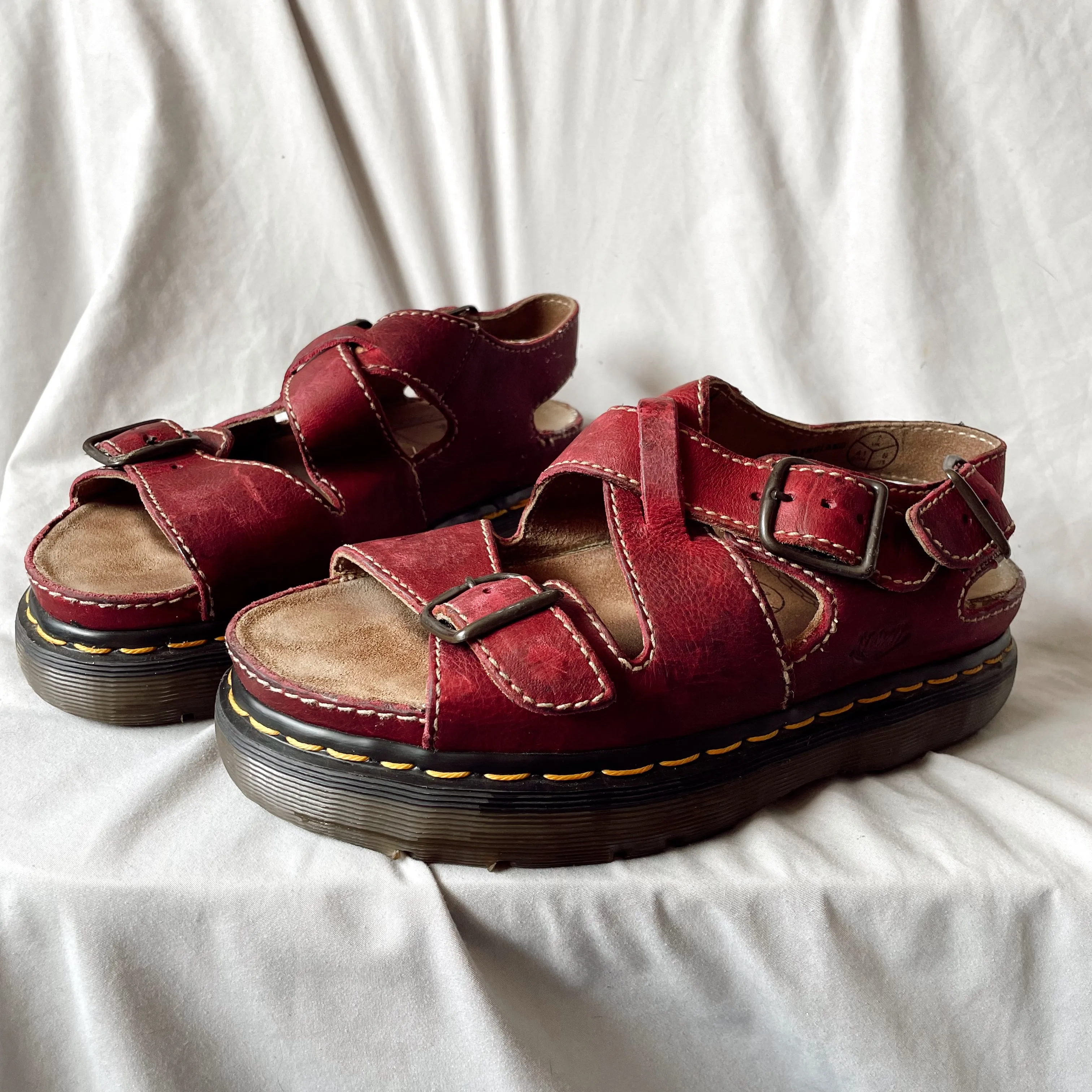 Vintage Burgundy Sandals