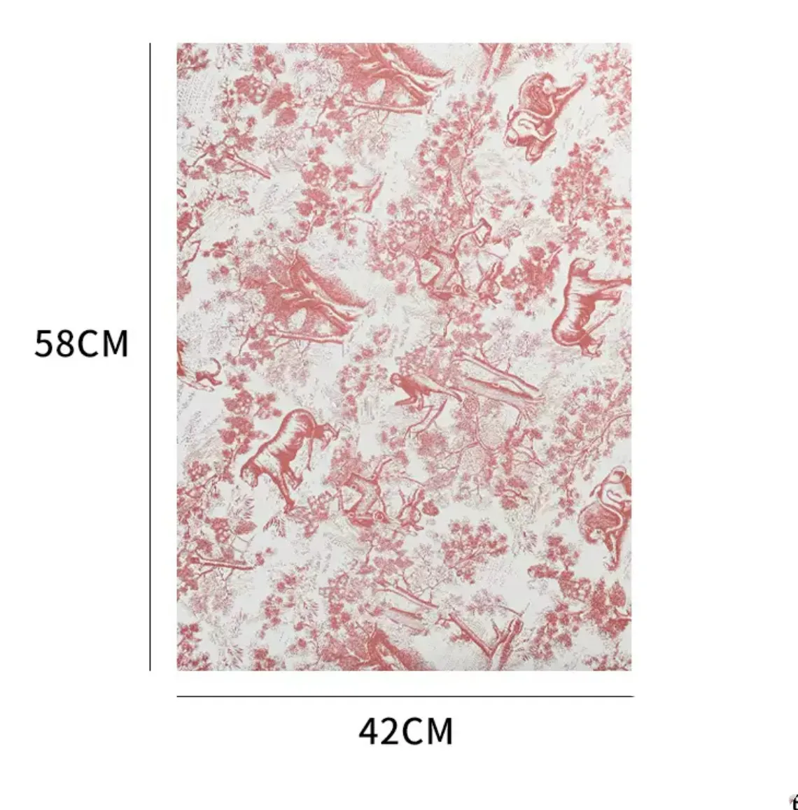 Vintage French Style Print Wrapping Paper