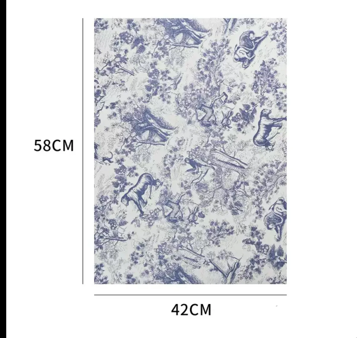 Vintage French Style Print Wrapping Paper