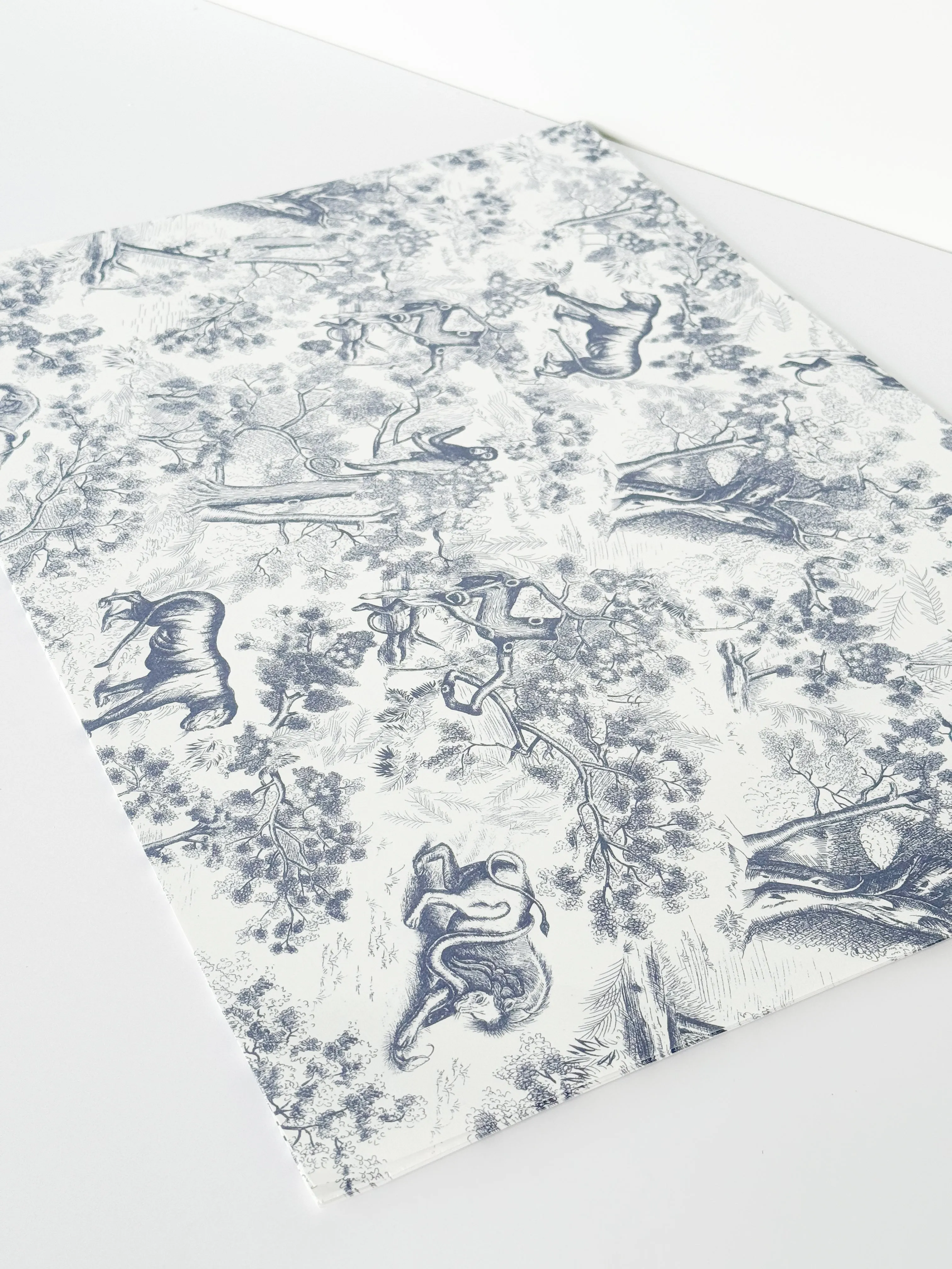 Vintage French Style Print Wrapping Paper