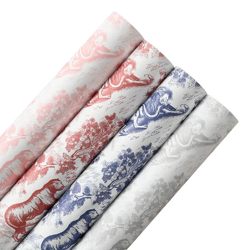 Vintage French Style Print Wrapping Paper