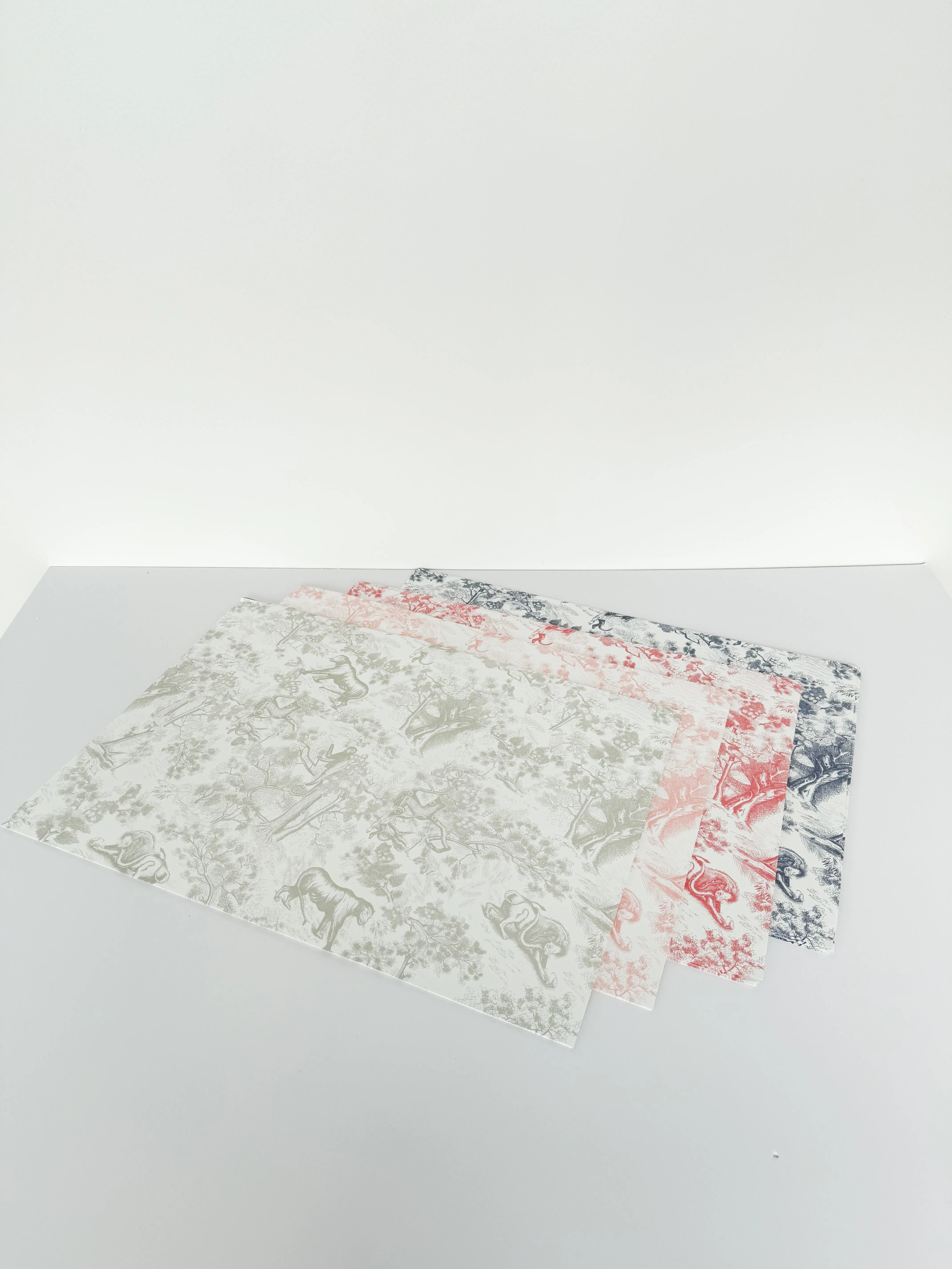 Vintage French Style Print Wrapping Paper