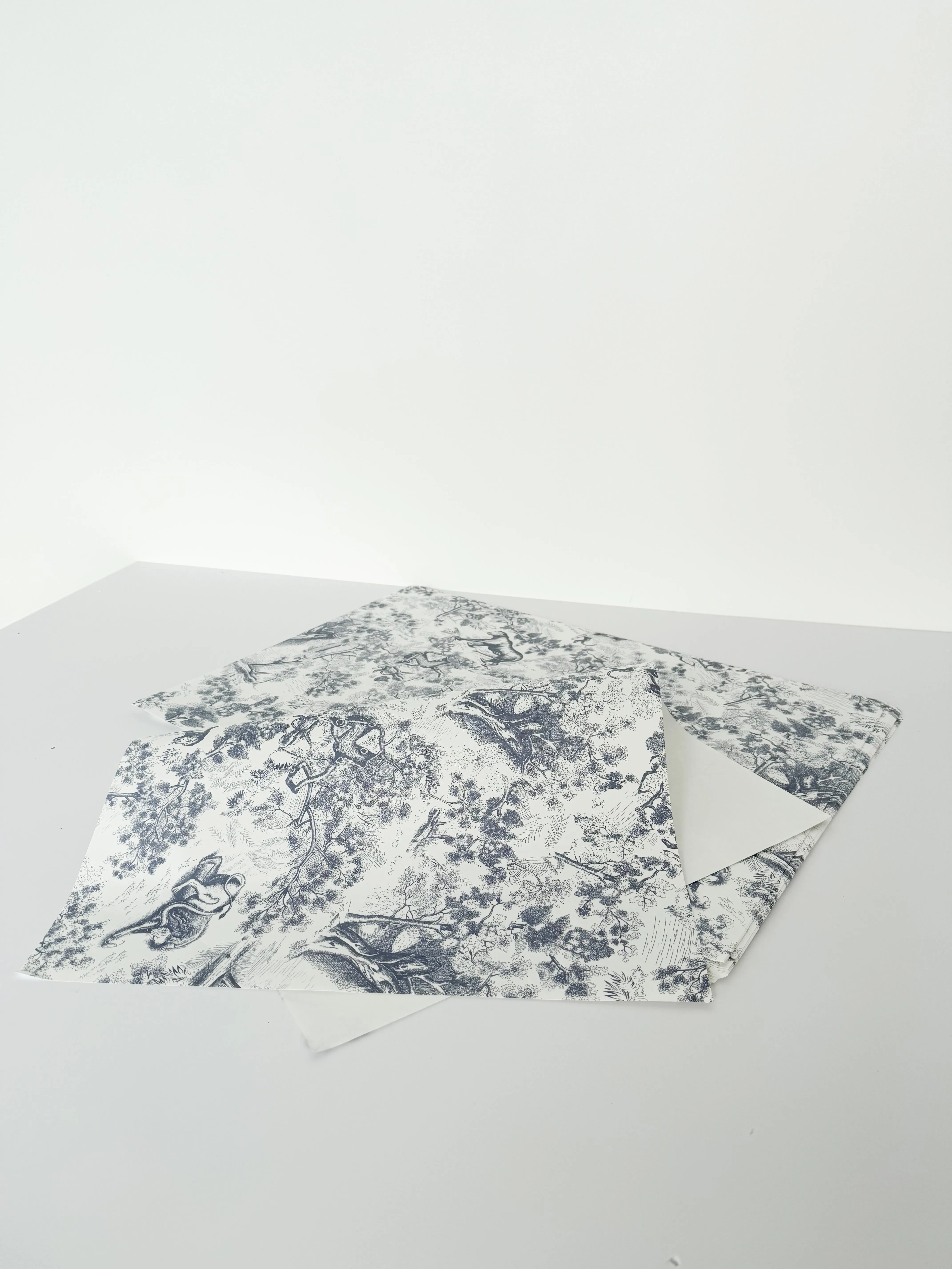 Vintage French Style Print Wrapping Paper