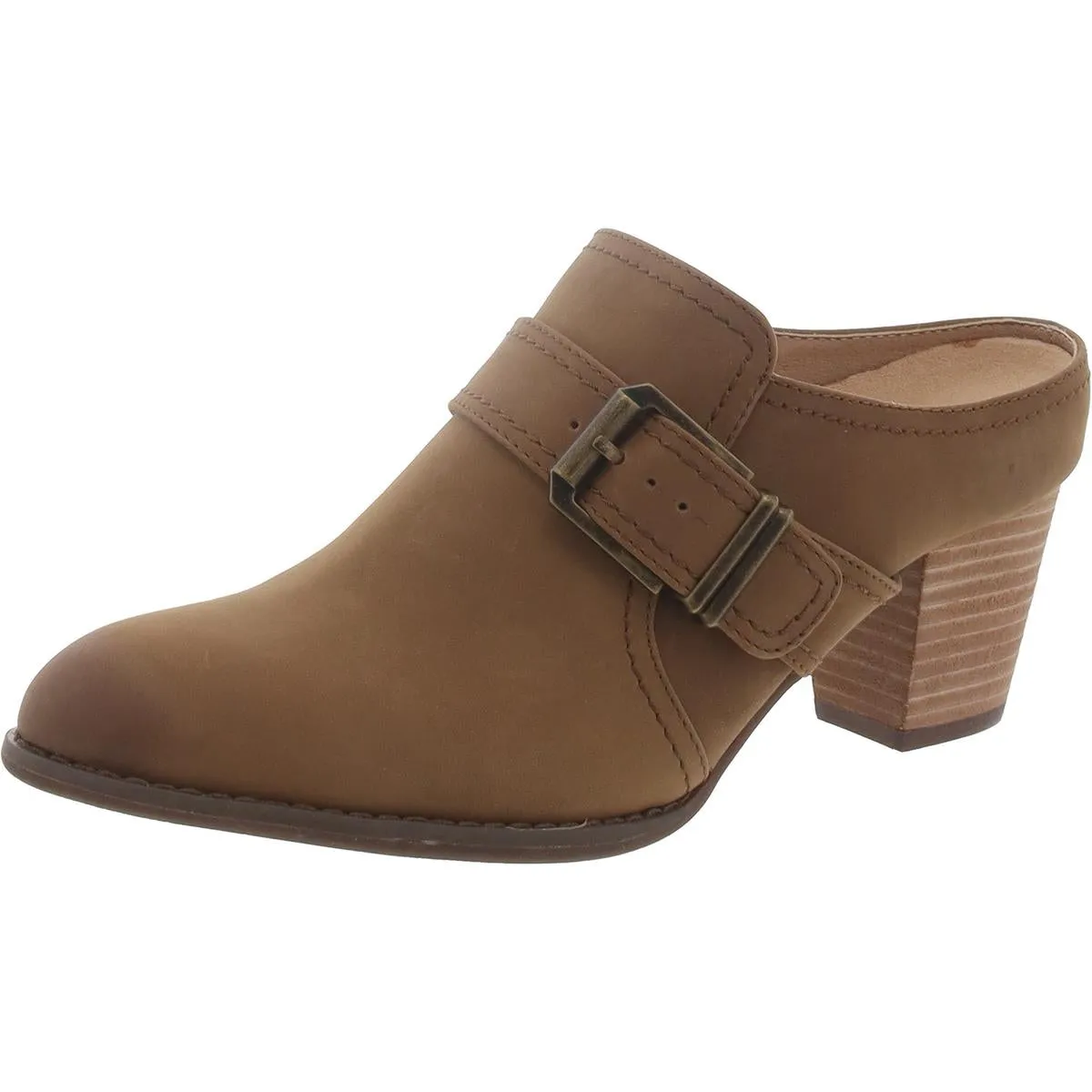 Vionic Womens Cheyenne Suede Slip On Mules
