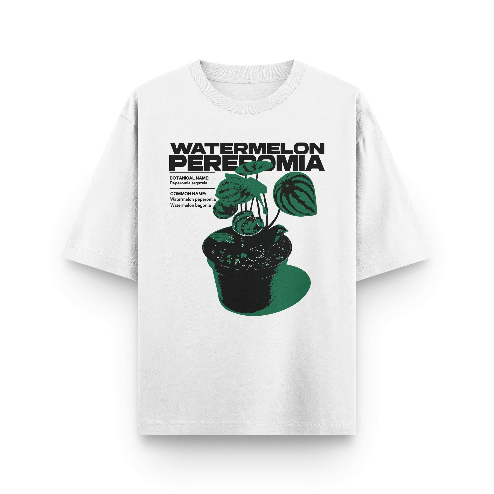 Watermelon Paperomia Oversized Tshirt by Kaihama